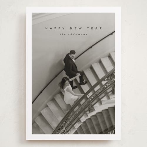 This is a ink holiday photo cards with standard by Lucrecia Caporale called timeless charm printing on recycled smooth signature in grand