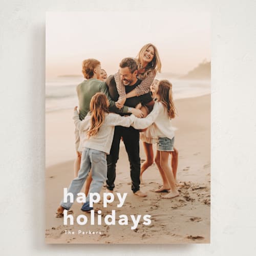 This is a cotton holiday photo cards with standard by Angela Thompson called holiday fun! printing on recycled smooth signature in grand