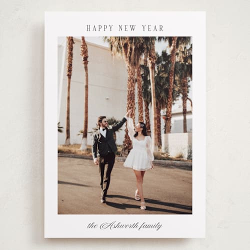 This is a snow holiday photo cards with standard by Nicole Walsh called momento printing on recycled smooth signature in grand