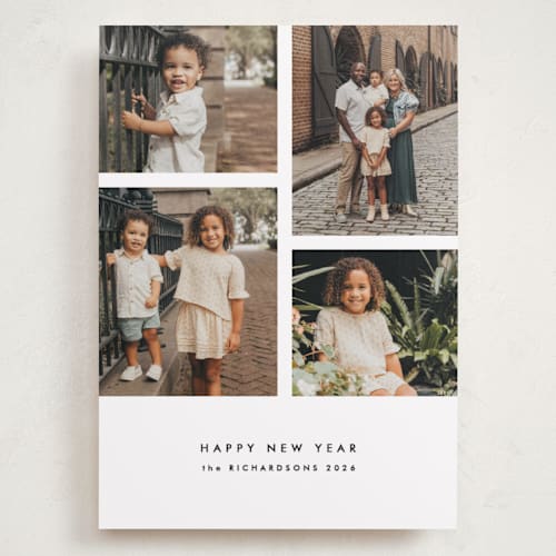 This is a classic holiday photo cards with standard by Kelly Schmidt called four printing on recycled smooth signature in grand