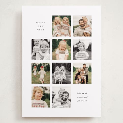 This is a coal holiday photo cards with standard by Up Up Creative called ten printing on recycled smooth signature in grand