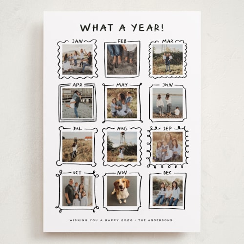 This is a winter holiday photo cards with standard by Claudia Orengo called year gallery printing on recycled smooth signature in grand