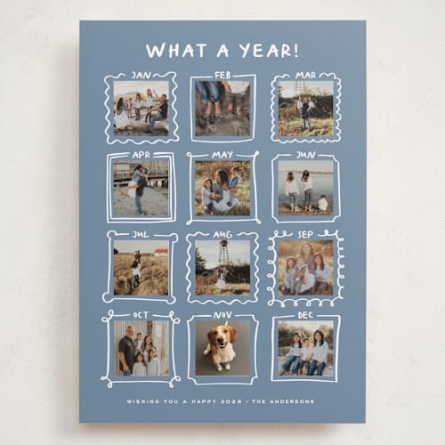 This is a glacier holiday photo cards with standard by Claudia Orengo called year gallery printing on recycled smooth signature in grand