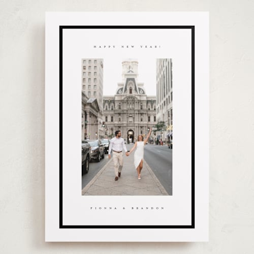 This is a snow holiday photo cards with standard by Adelyn T. called chic printing on recycled smooth signature in grand