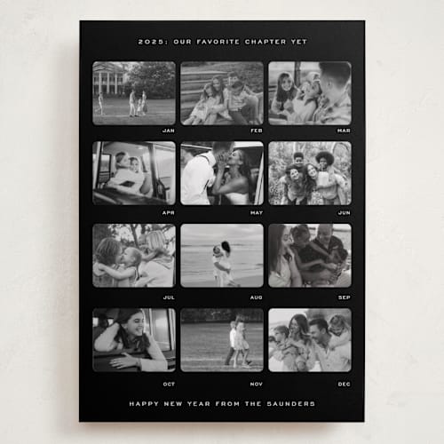This is a darkroom holiday photo cards with standard by Adelyn T. called contact sheet printing on recycled smooth signature in grand