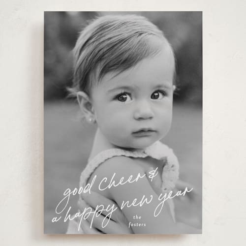 This is a icicle holiday photo cards with standard by Julia Hall called scrawled printing on recycled smooth signature in grand