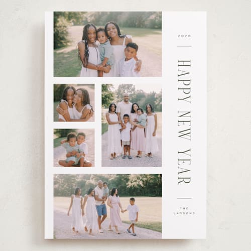 This is a fern holiday photo cards with standard by Michelle Taylor called sideways gallery printing on recycled smooth signature in grand