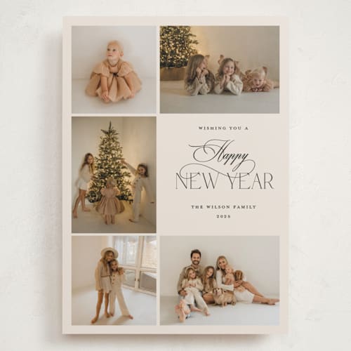 This is a eggnog holiday photo cards with standard by Benita Crandall called yuletide printing on recycled smooth signature in grand
