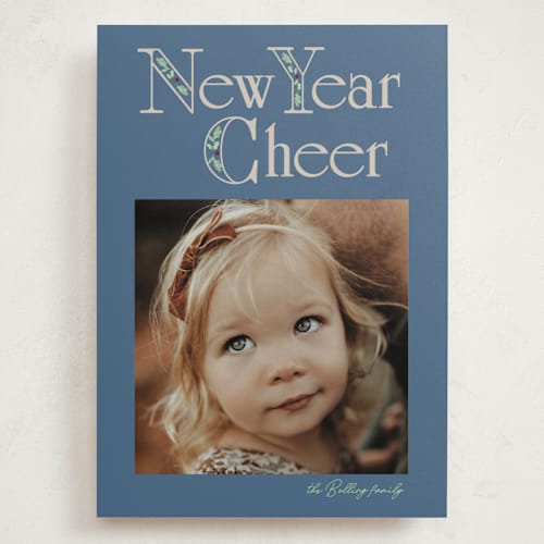 This is a frost holiday photo cards with standard by Baumbirdy called nostalgia printing on recycled smooth signature in grand