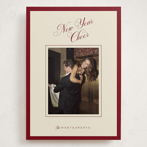 This is a mulled wine holiday photo cards with standard by Jen Ramsey called christmas elegance printing on recycled smooth signature in grand