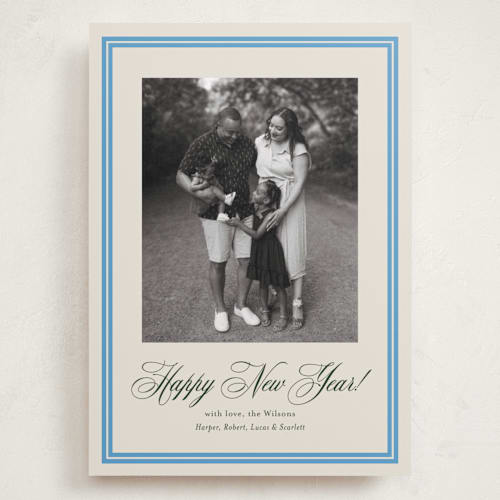 This is a pond holiday photo cards with standard by Megan Davis called bari printing on recycled smooth signature in grand