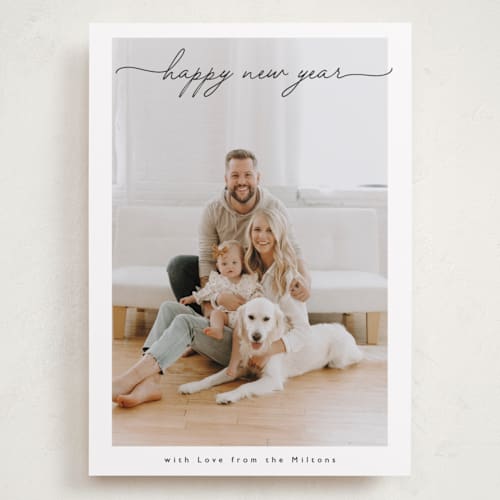 This is a cloud holiday photo cards with standard by Benita Crandall called noël moderne printing on recycled smooth signature in grand