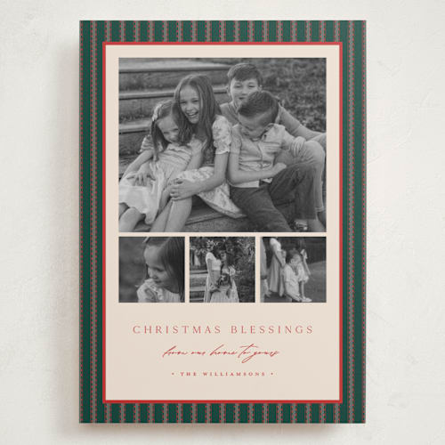 This is a pine holiday photo cards with standard by Amy Kross called reynolds printing on recycled smooth signature in grand
