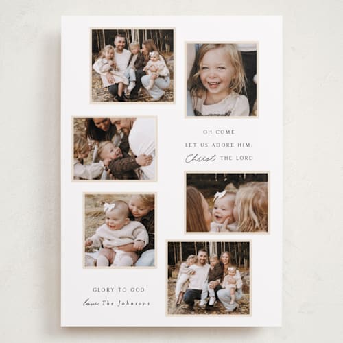 This is a snow holiday photo cards with standard by Rebecca Durflinger called gallery printing on recycled smooth signature in grand