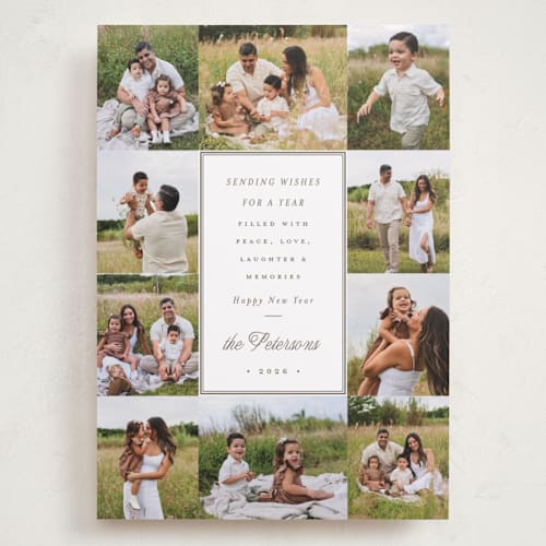 This is a gingerbread holiday photo cards with standard by Emily Betts called ten printing on recycled smooth signature in grand