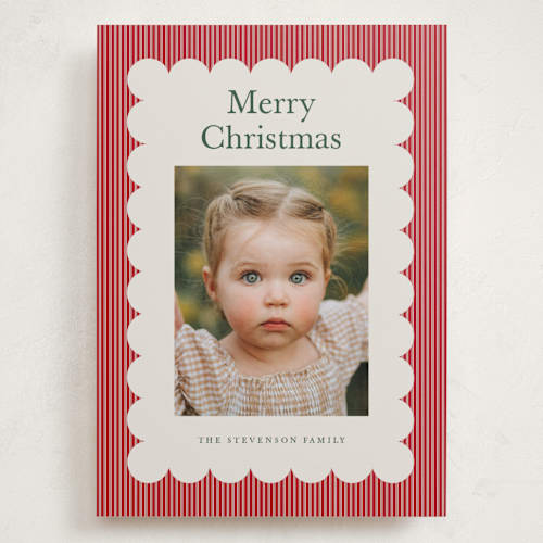 This is a cherry holiday photo cards with standard by Nicoletta Savod called charm printing on recycled smooth signature in grand