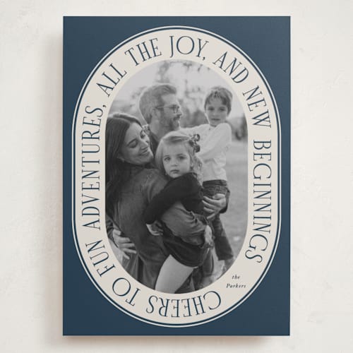 This is a night holiday photo cards with standard by Brianne Larsen called come adore printing on recycled smooth signature in grand