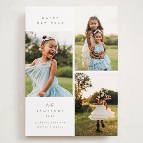 This is a gingerbread holiday photo cards with standard by Kristie Kern called warm glow printing on recycled smooth signature in grand