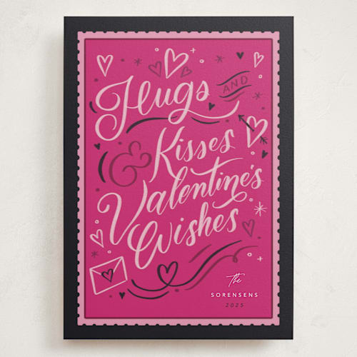 This is a midnight valentines day with standard by Stephanie Hawkes called valentine's wishes printing on signature in grand