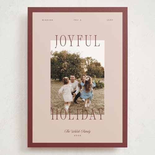 This is a cranberry sauce holiday photo cards with standard by Blustery August called cranberry sauce printing on signature in grand