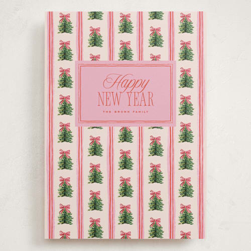 This is a strawberry holiday photo cards with standard by Claudia Orengo called preppy memories printing on signature in grand