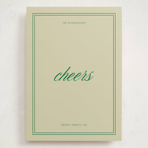 This is a emerald holiday photo cards with standard by Jen Ramsey called merry merry printing on signature in grand