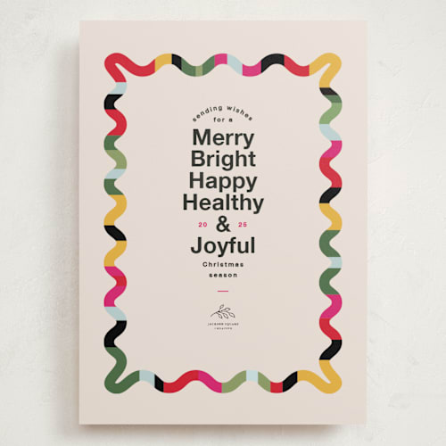 This is a confetti holiday photo cards with standard by Owl and Toad called ever so printing on signature in grand