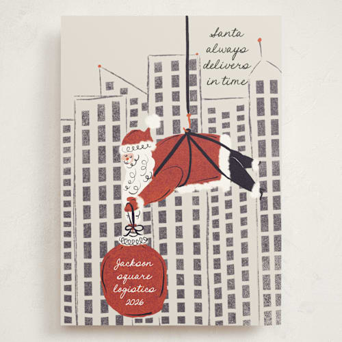 This is a soot holiday photo cards with standard by Gwen Bedat called there's always a way printing on signature in grand