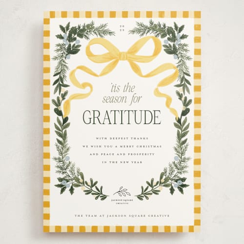 This is a halo holiday photo cards with standard by Jenna Holcomb called surround printing on signature in grand