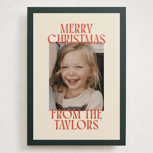 This is a mistletoe holiday photo cards with standard by Ekko Studio called cheerful stack printing on signature in grand