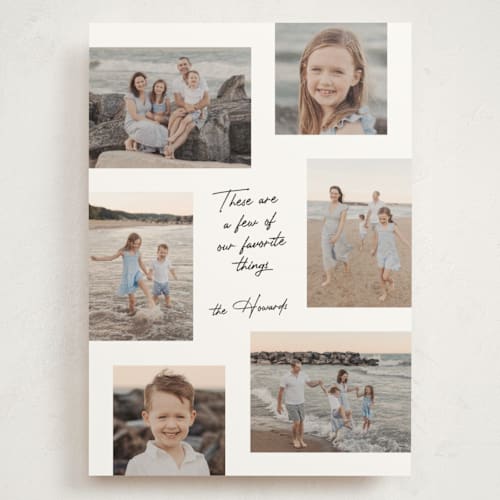 This is a snowflake holiday photo cards with standard by Lisa McLean called merrymakers printing on signature in grand