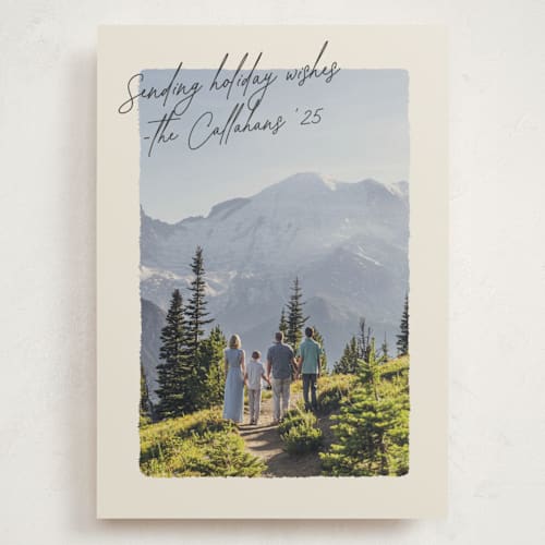 This is a ink holiday photo cards with standard by Ekko Studio called postcard note printing on signature in grand