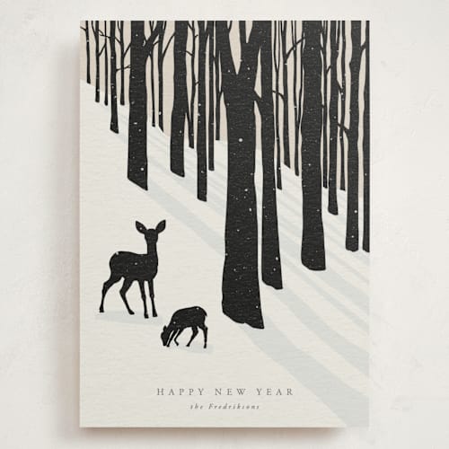 This is a coal holiday photo cards with standard by itsjensworld called all is calm printing on signature in grand