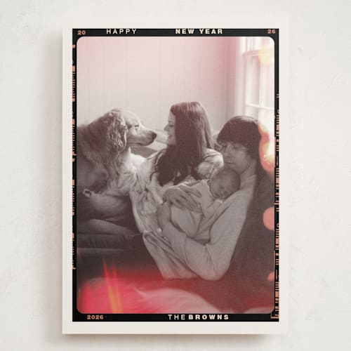 This is a mist holiday photo cards with standard by Lissabeth Anglin called portra printing on signature in grand