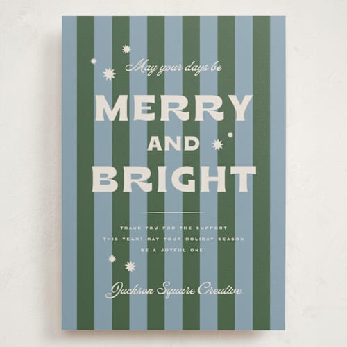 This is a juniper holiday photo cards with standard by Wildfield Paper Co called retro printing on signature in grand