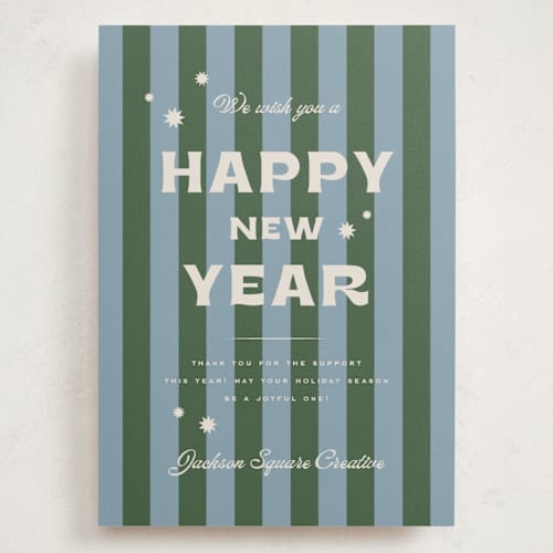 This is a juniper holiday photo cards with standard by Wildfield Paper Co called retro printing on signature in grand