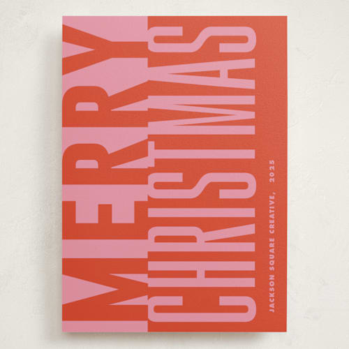 This is a santa holiday photo cards with standard by Claudia Orengo called bold and clear printing on signature in grand
