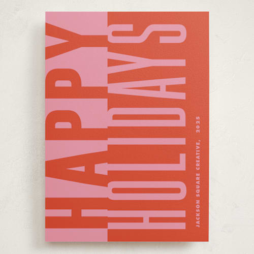 This is a santa holiday photo cards with standard by Claudia Orengo called bold and clear printing on signature in grand