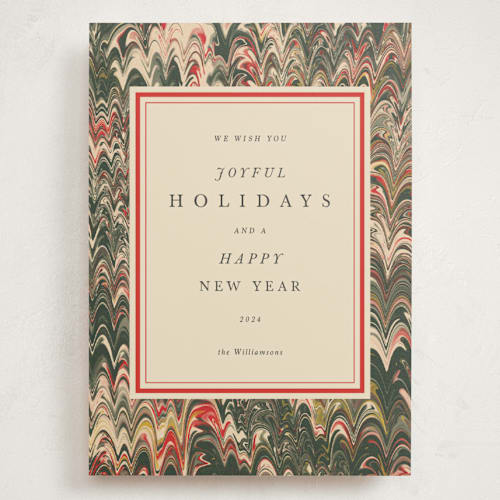 This is a festive holiday photo cards with standard by Claire called book printing on signature in grand