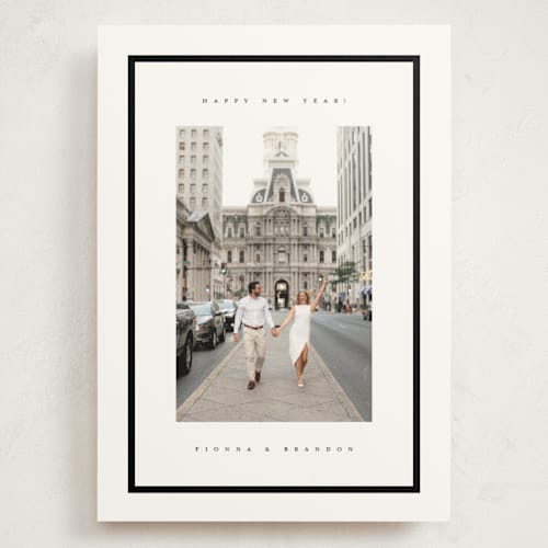 This is a snow holiday photo cards with standard by Adelyn T. called chic printing on signature in grand