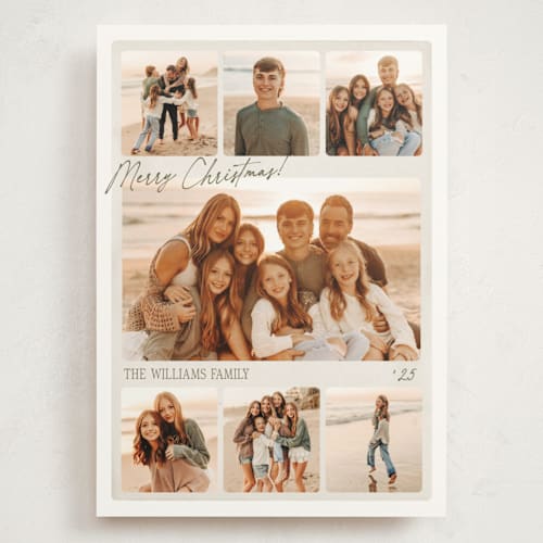 This is a snow holiday photo cards with standard by Robert and Stella called film collage printing on signature in grand