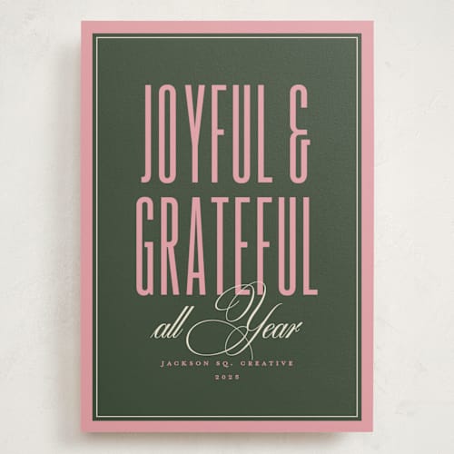 This is a wreath holiday photo cards with standard by letterfix called simply said printing on signature in grand