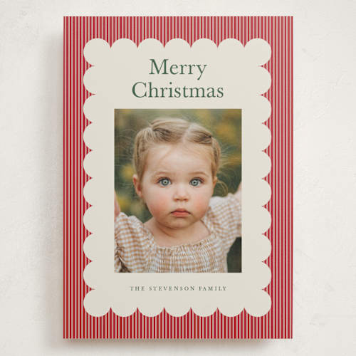 This is a cherry holiday photo cards with standard by Nicoletta Savod called charm printing on signature in grand