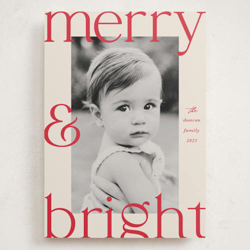 This is a candy cane holiday photo cards with standard by Maria Alou called candy canes printing on signature in grand