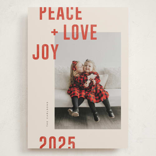 This is a holly berry holiday photo cards with standard by Michelle Taylor called modern winter printing on signature in grand