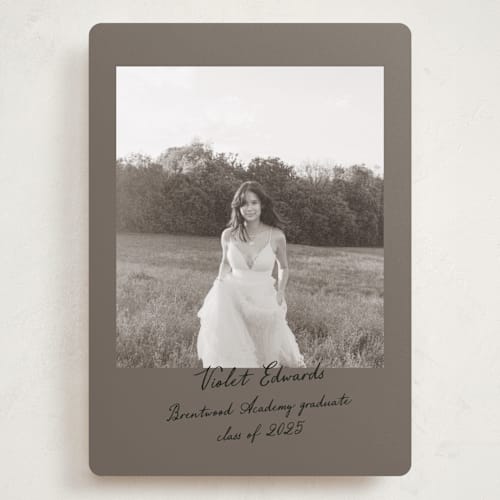 This is a earth graduation announcements with standard by Sara Hicks Malone called scrapbook printing on recycled smooth signature in grand
