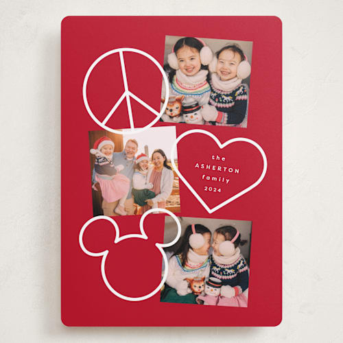 This is a roses valentines day with standard by Lea Delaveris called disney's peace love mickey mouse printing on recycled smooth signature in grand