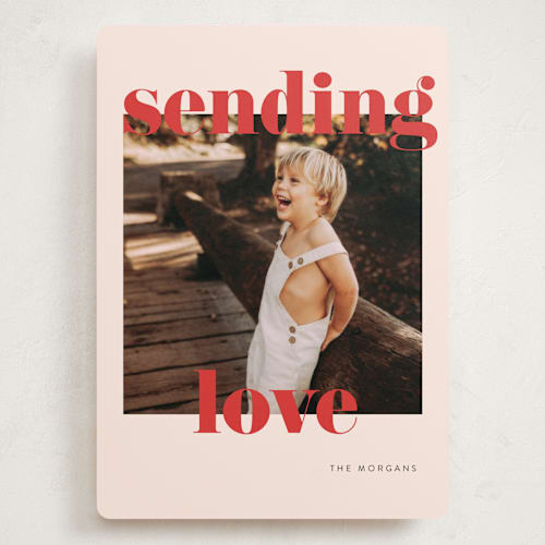 This is a tomato valentines day with standard by Angela Thompson called joyful & bright printing on recycled smooth signature in grand