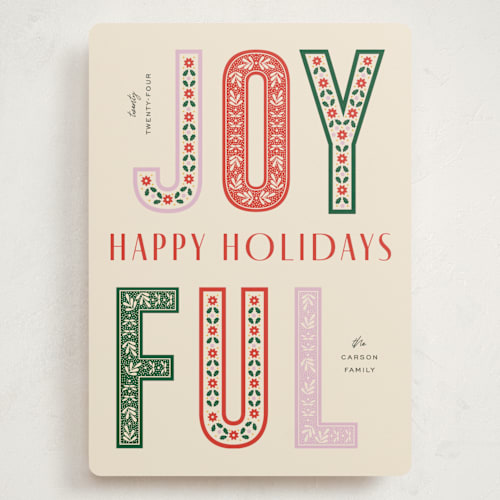 This is a fruitcake holiday photo cards with standard by Pixel and Hank called fruitcake printing on signature in grand