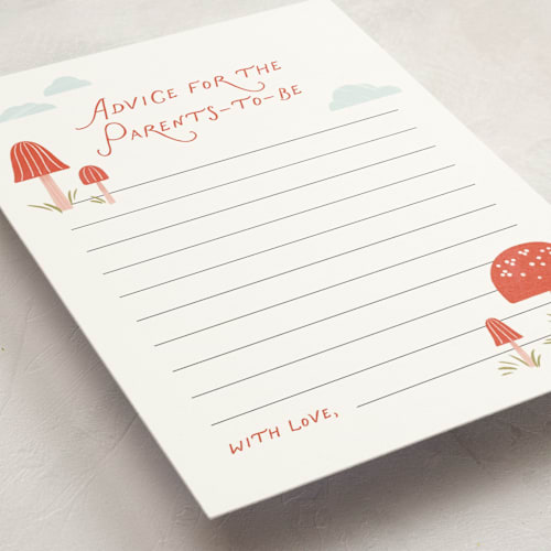 This is a fairy baby shower postcards with standard by Paper Raven Co. called little fun guy printing on signature in postcard